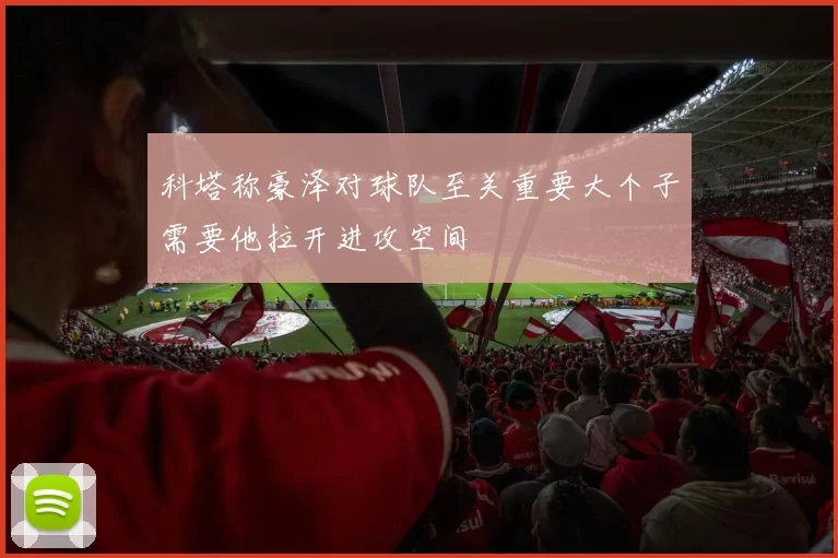 科塔称豪泽对球队至关重要大个子需要他拉开进攻空间